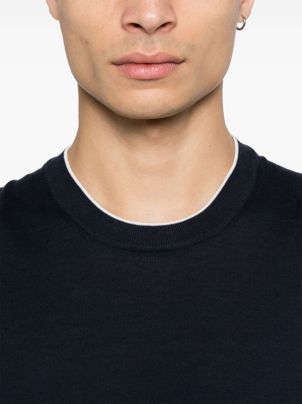 Brunello Cucinelli T-Shirts And Polos Blu Cotton