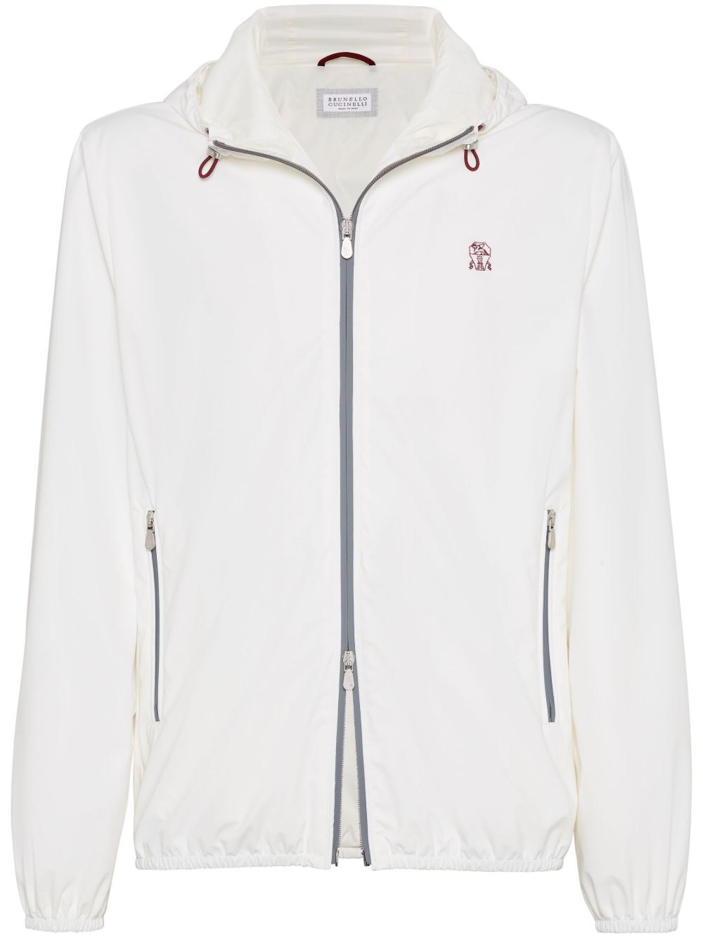 Brunello Cucinelli Coats Bianco Nylon