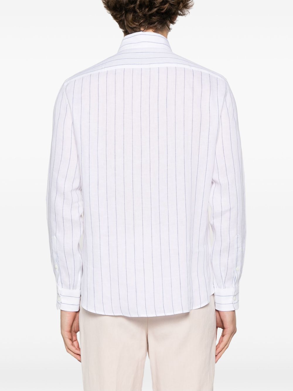 Brunello Cucinelli Shirts Bianco Cotton