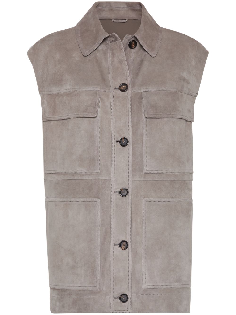 Brunello Cucinelli Sweaters Grigio Suede