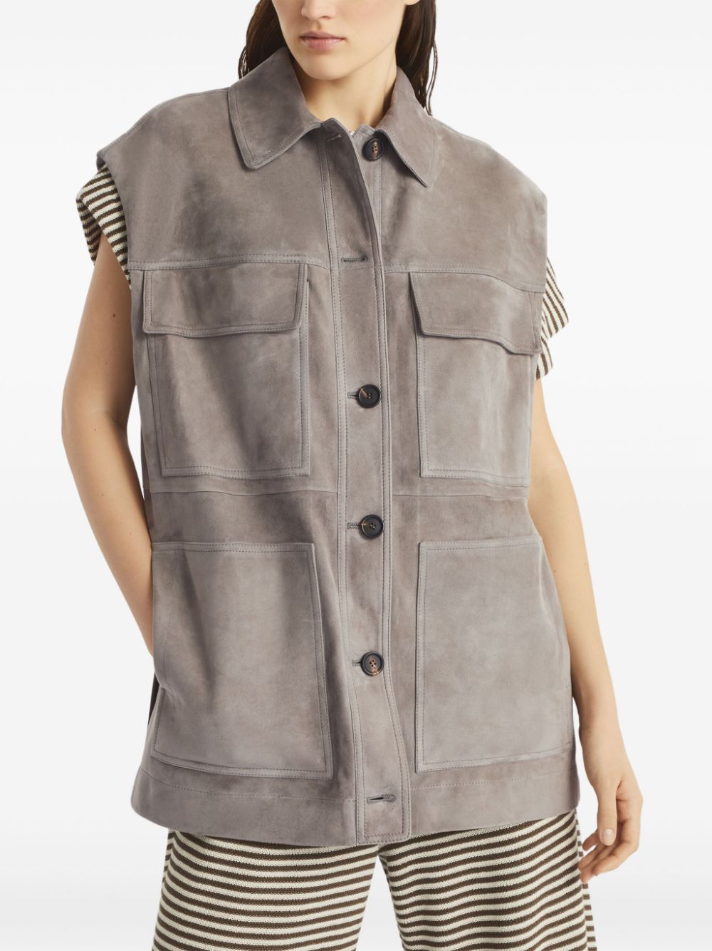 Brunello Cucinelli Sweaters Grigio Suede