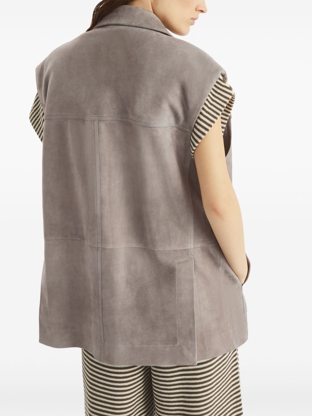 Brunello Cucinelli Sweaters Grigio Suede