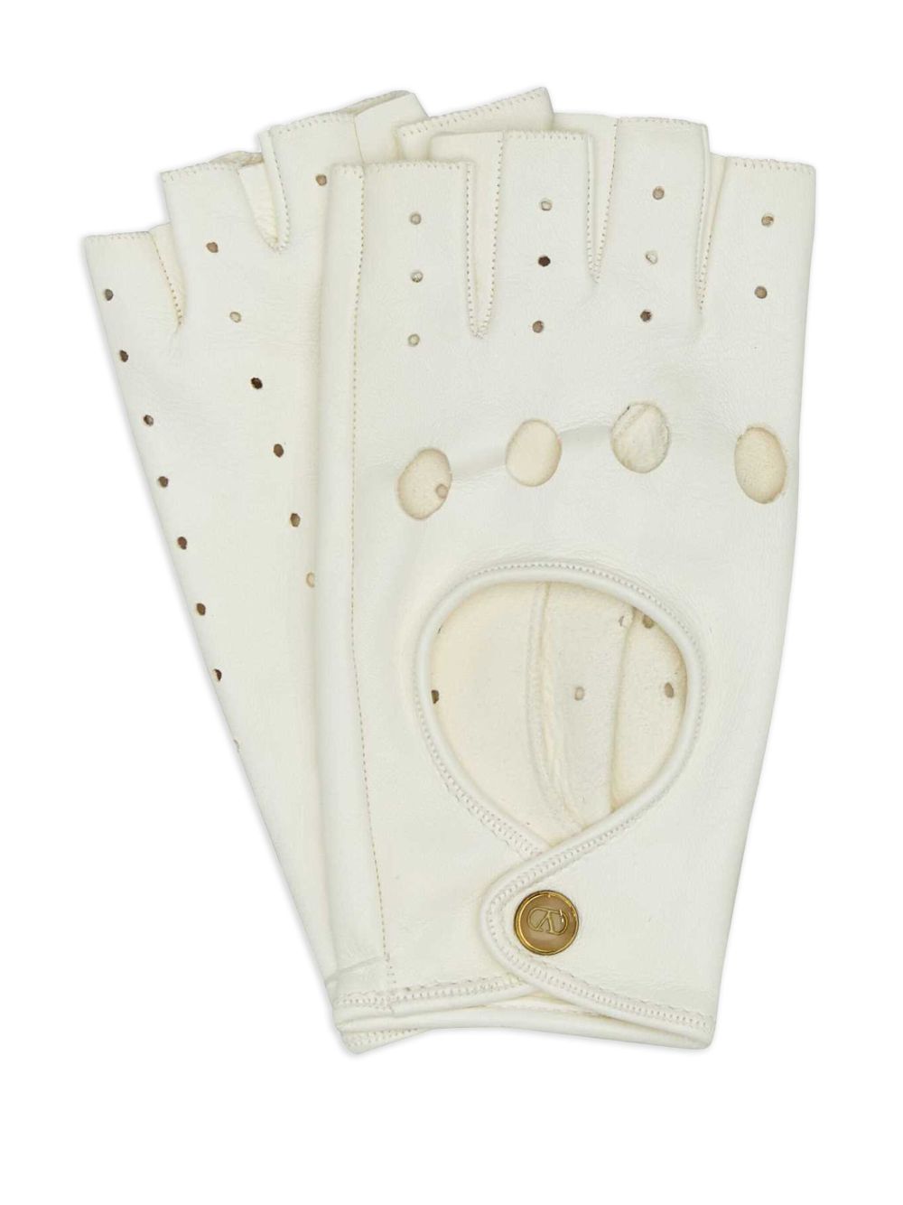 Valentino Garavani Gloves Ivory Lamb Skin