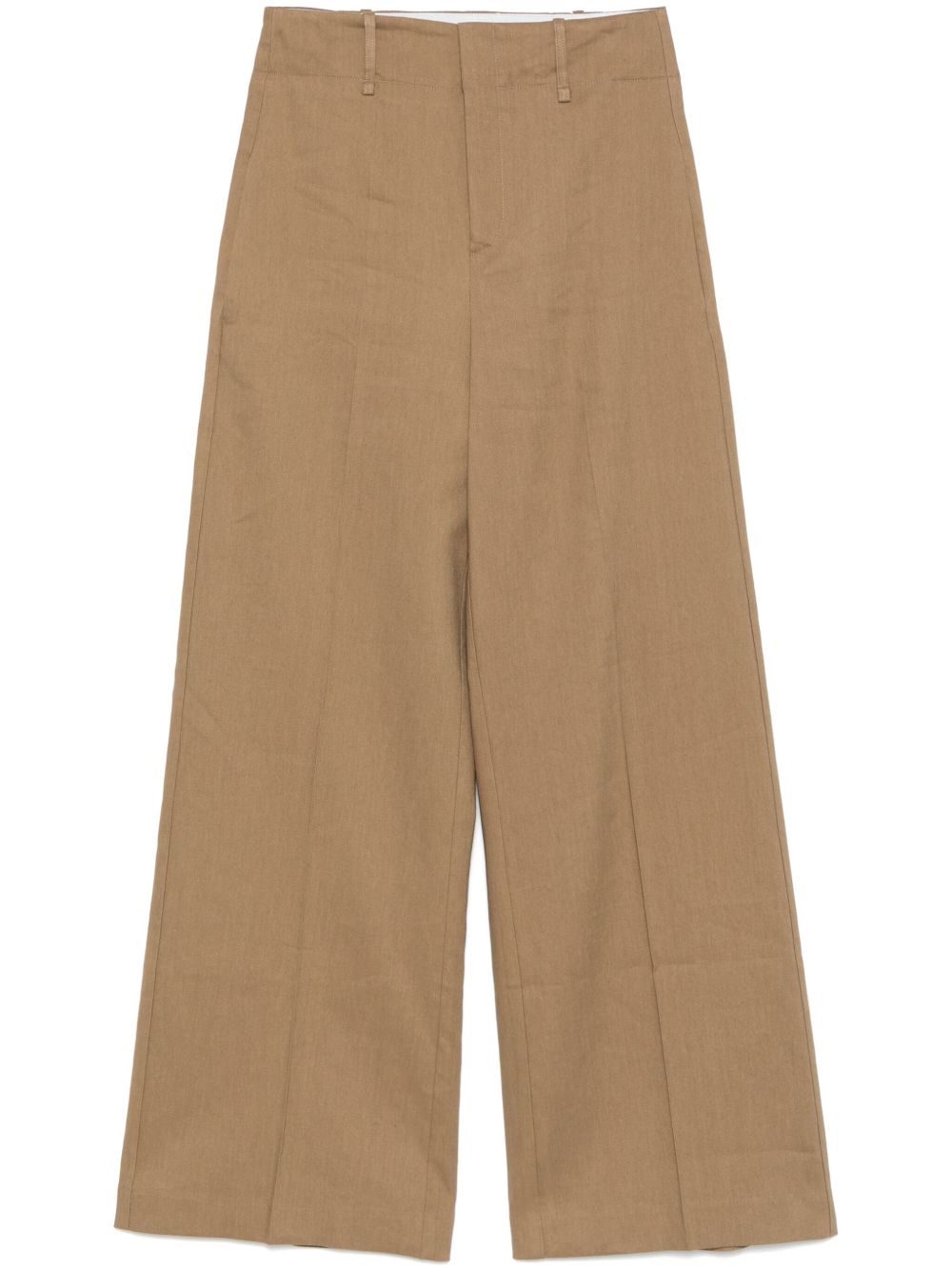 Alysi Trousers Brown Polyester