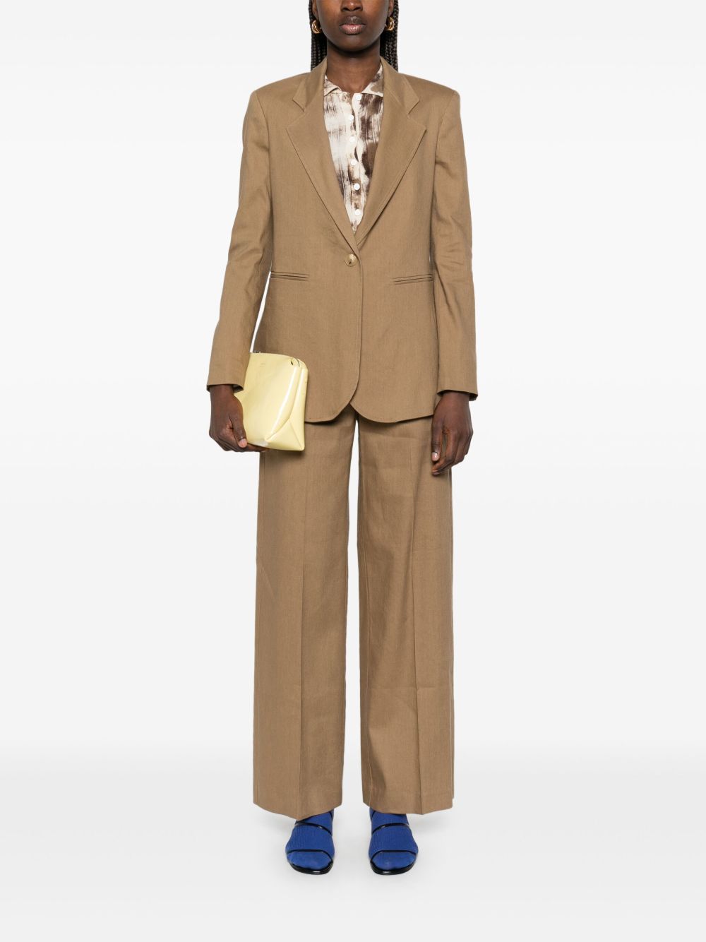 Alysi Trousers Brown Polyester