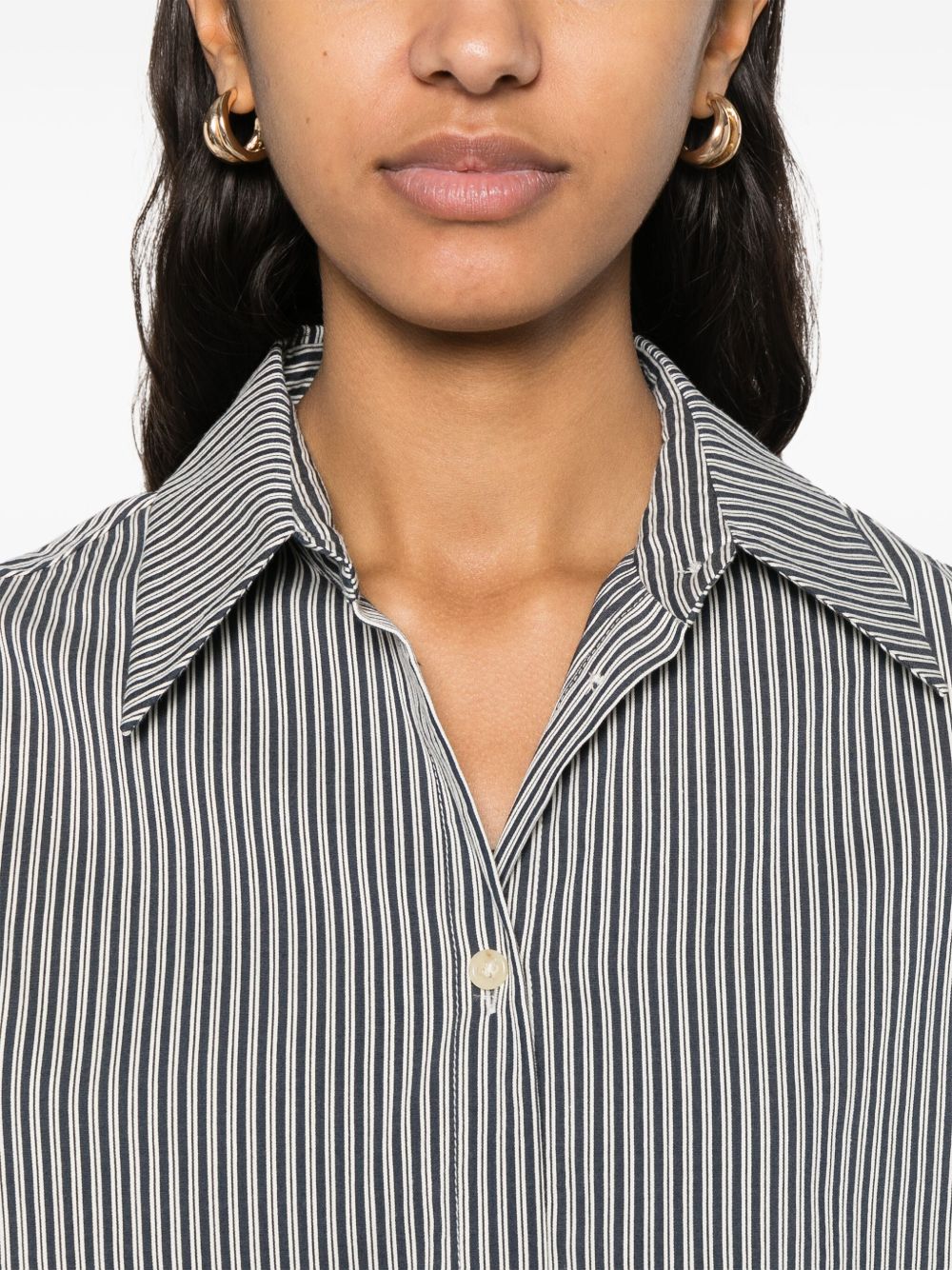 Alysi Shirts Blue Cotton Silk