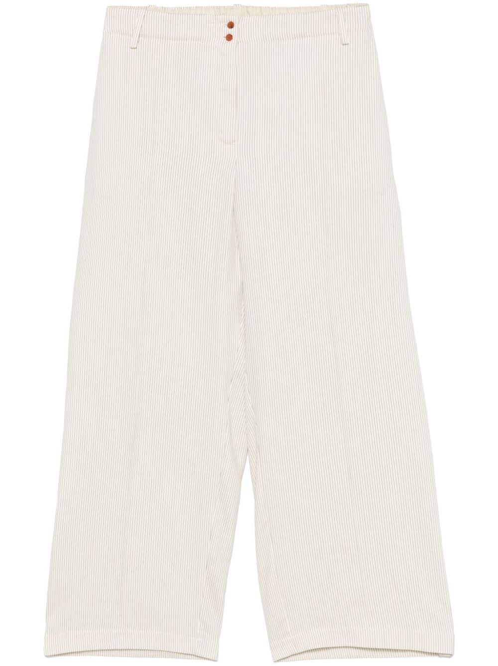 Alysi Trousers White Polyester