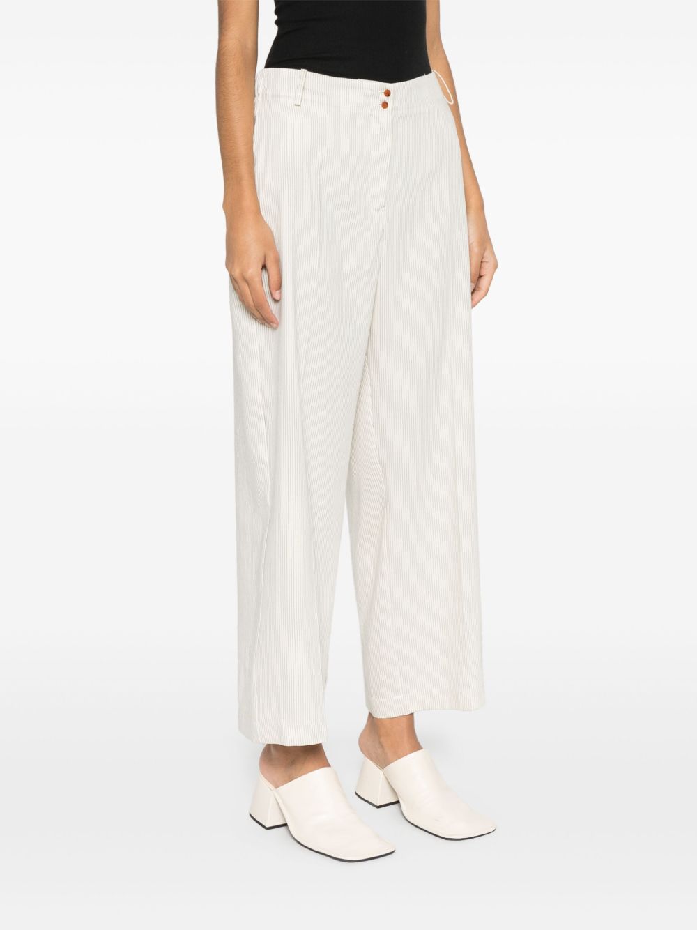 Alysi Trousers White Polyester