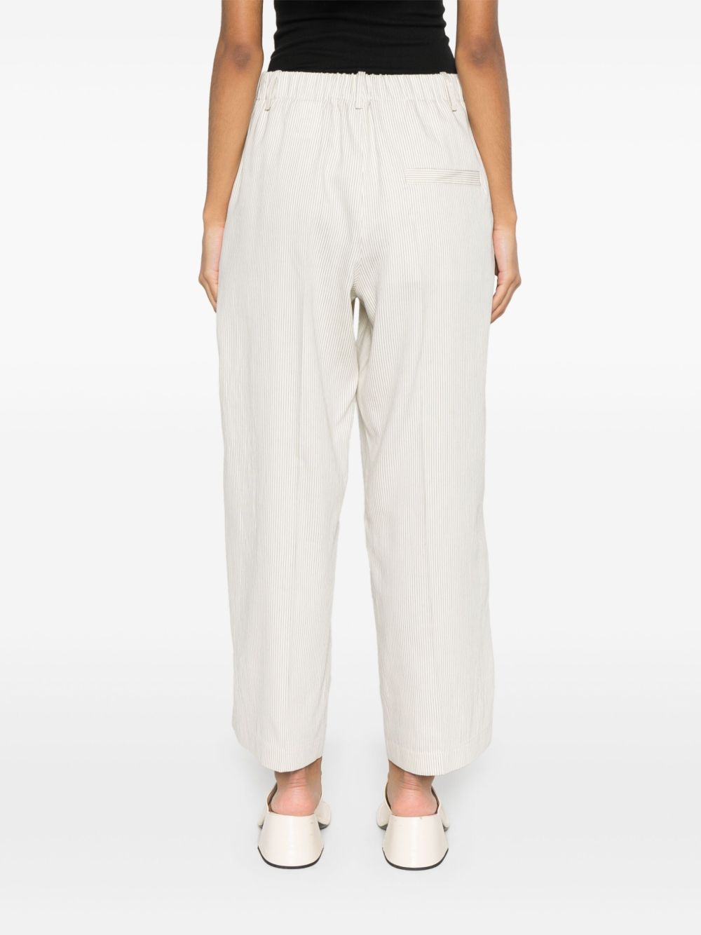 Alysi Trousers White Polyester