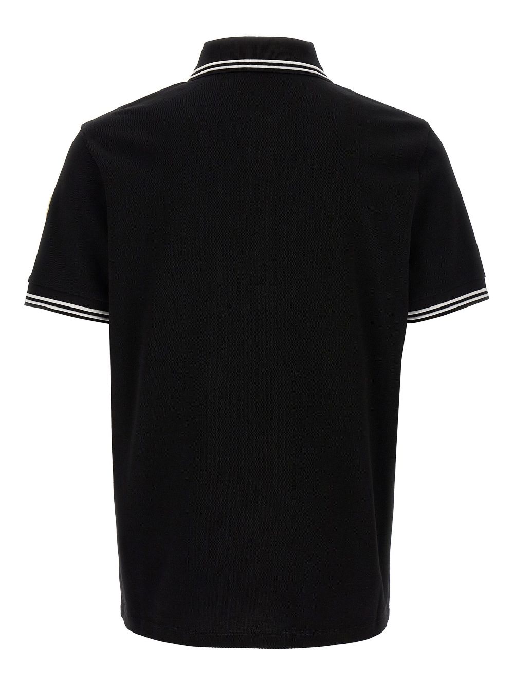 Moncler T-Shirts And Polos Black Cotton