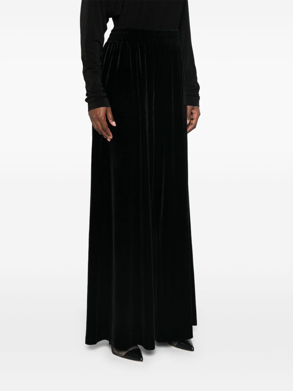 Norma Kamali Trousers Black Polyester Spandex