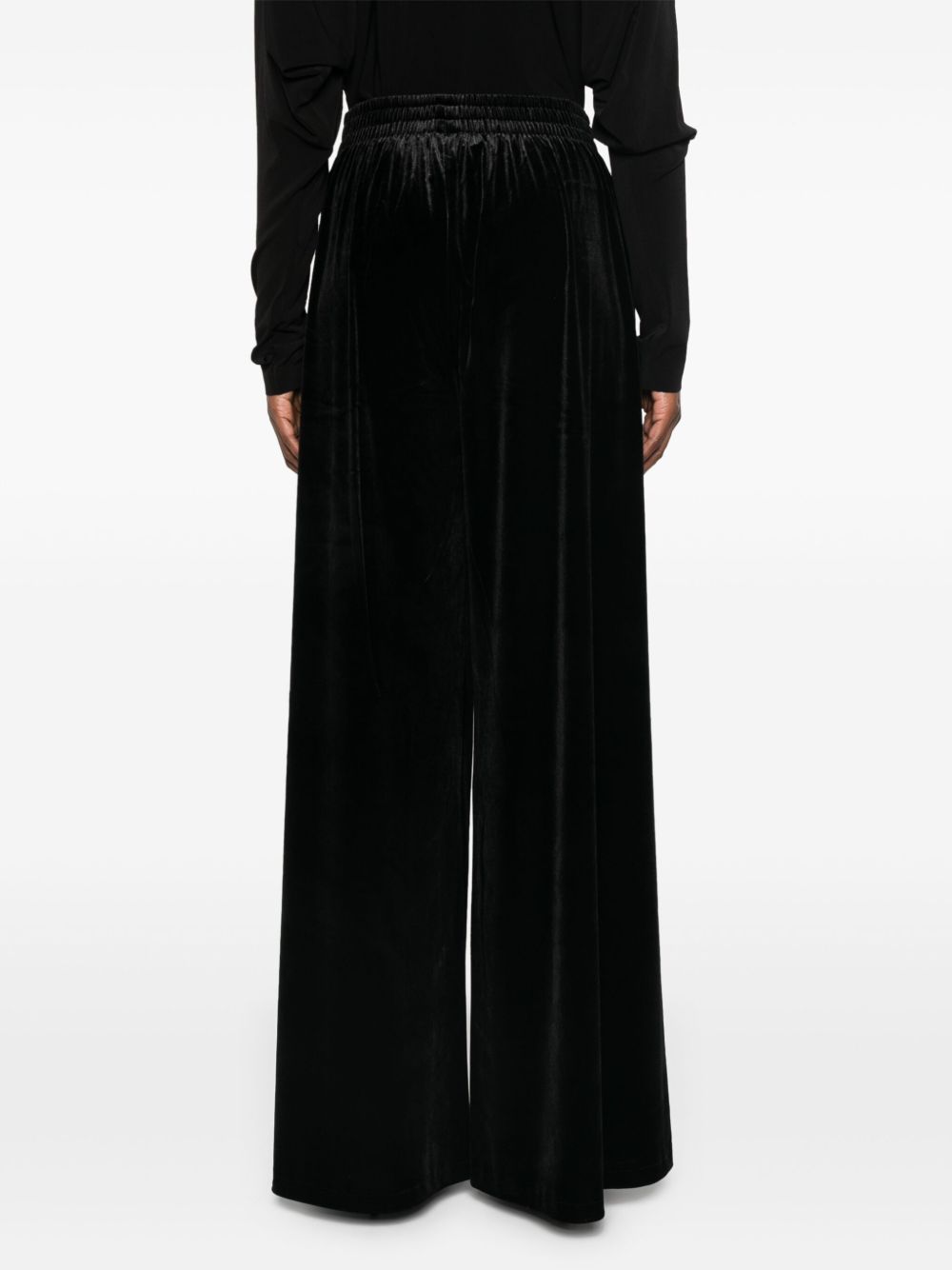 Norma Kamali Trousers Black Polyester Spandex