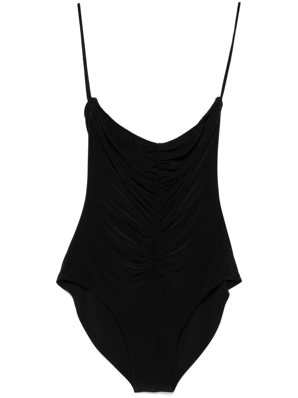 Norma Kamali Top Black Polyester Spandex