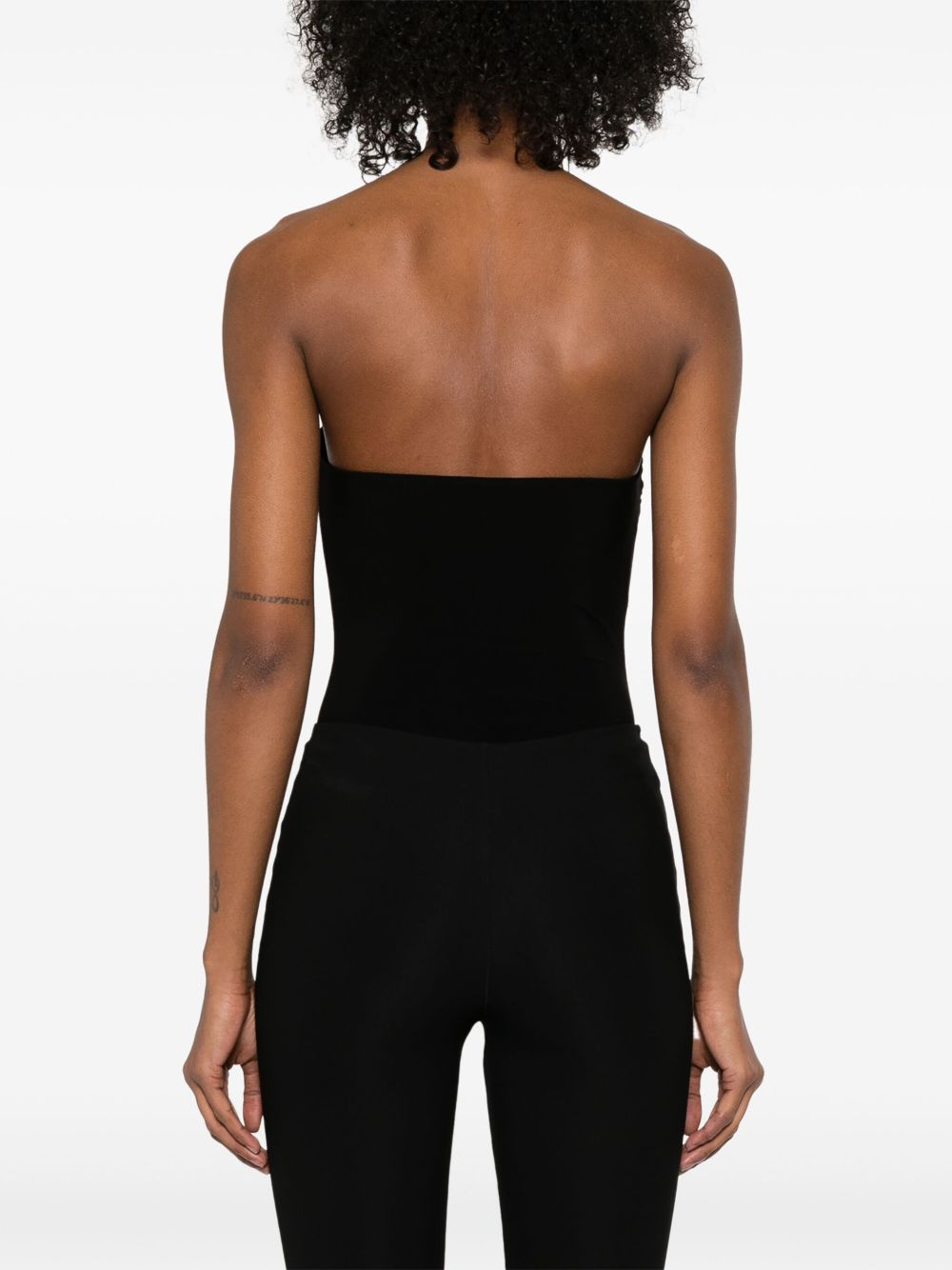 Norma Kamali Top Black Polyester Spandex