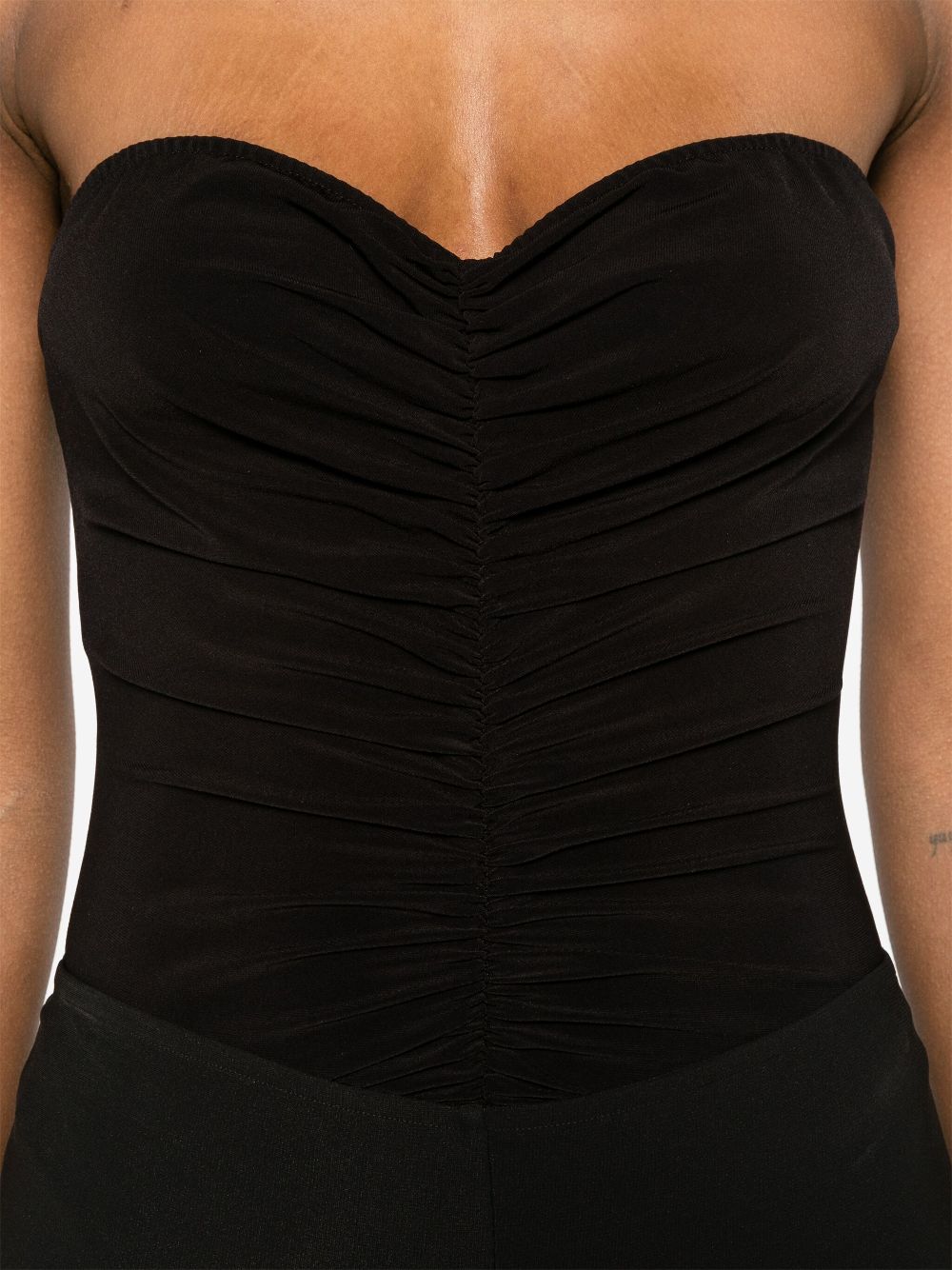 Norma Kamali Top Black Polyester Spandex