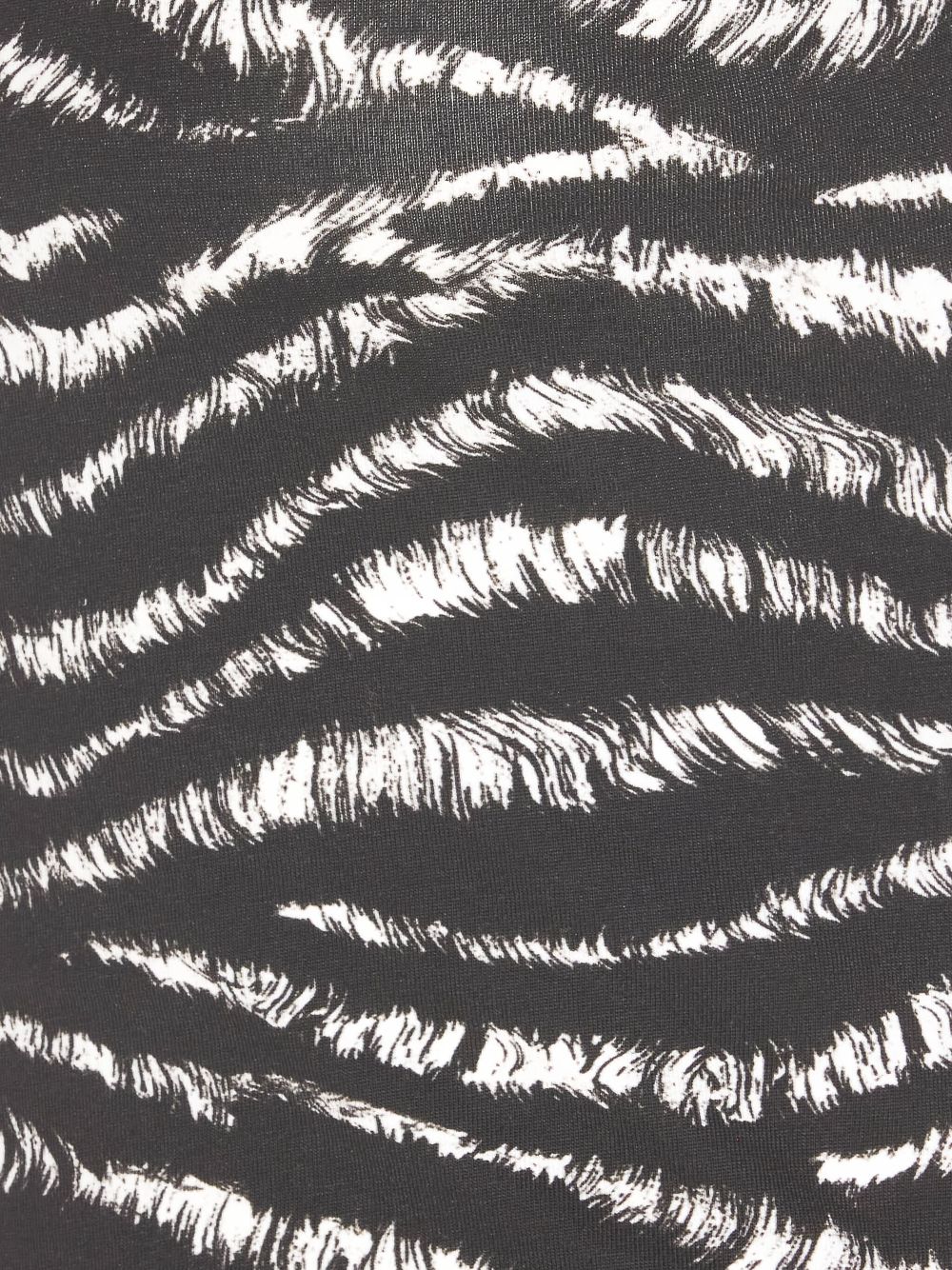 The Attico Top Zebrato Cotton