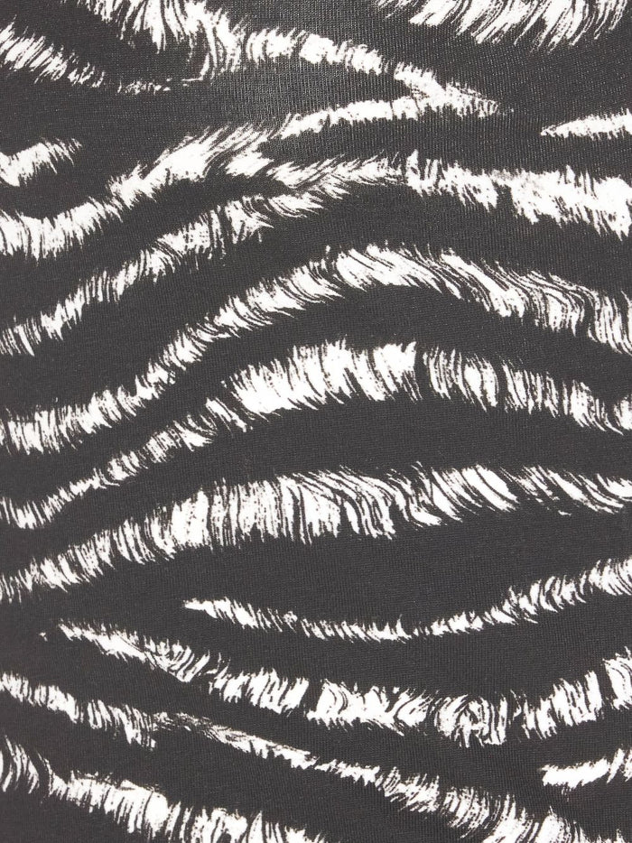 The Attico Top Zebrato Cotton