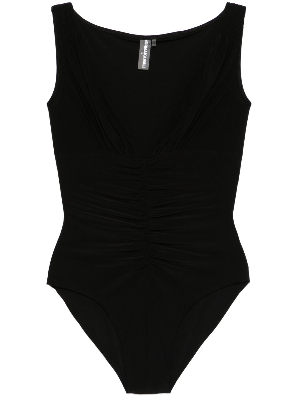 Norma Kamali Top Black Polester Elastane