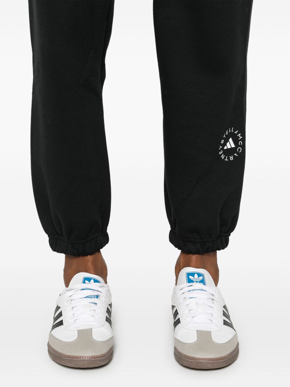 Adidas By Stella Mccartney Trousers Black Cotton Polyester
