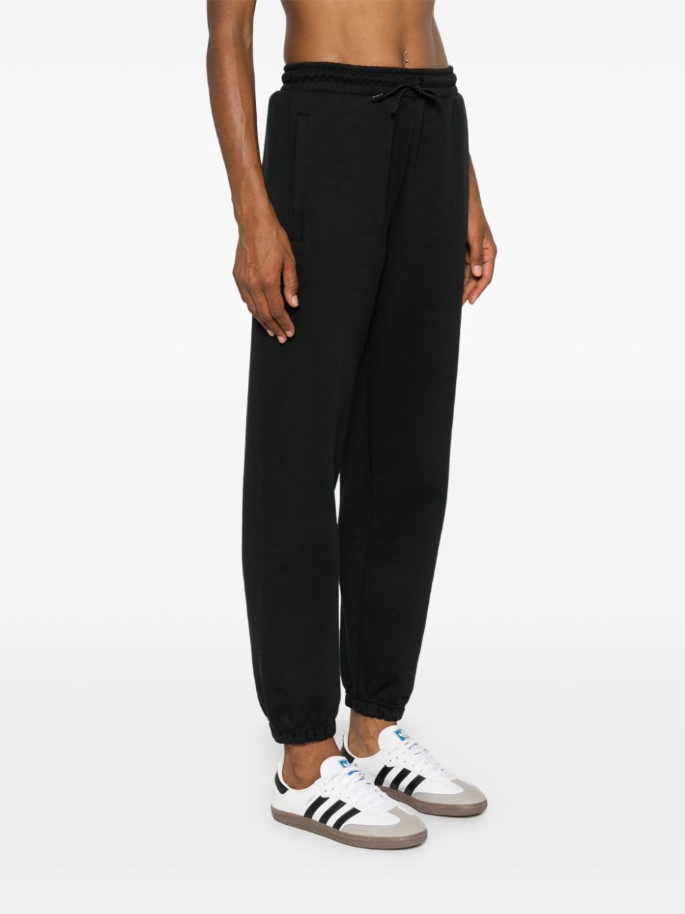 Adidas By Stella Mccartney Trousers Black Cotton Polyester