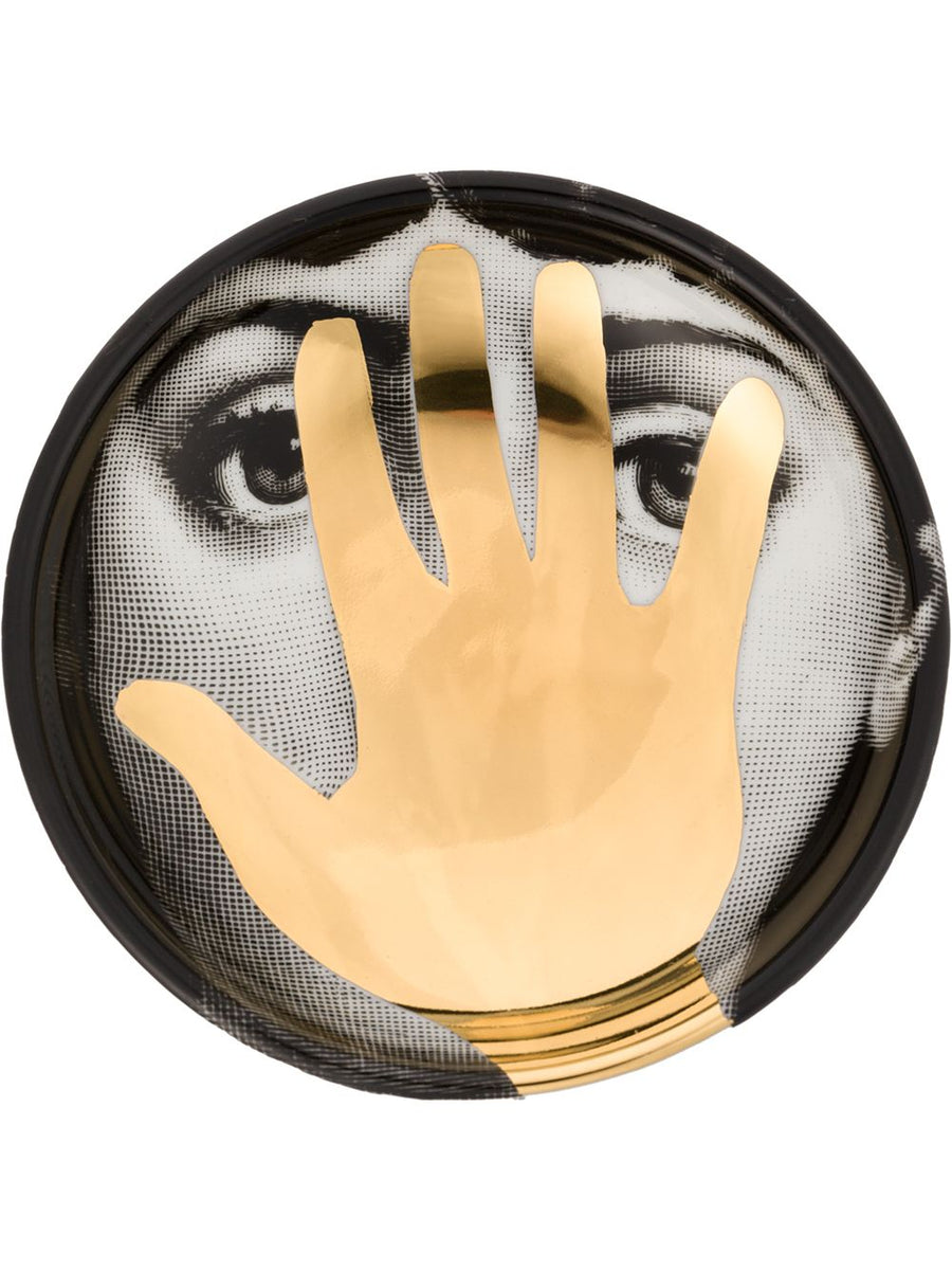 Fornasetti Tema e Variazioni Decorative Tray — Black