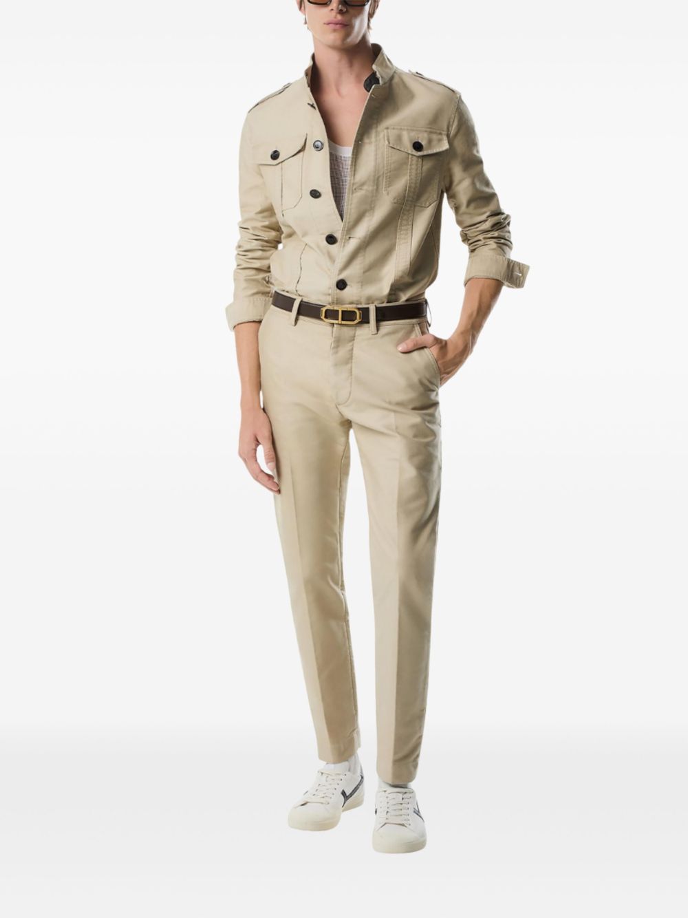 Tom Ford Jackets Beige Cotton