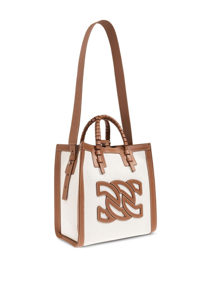 Casadei Bags Leather Brown Raffia