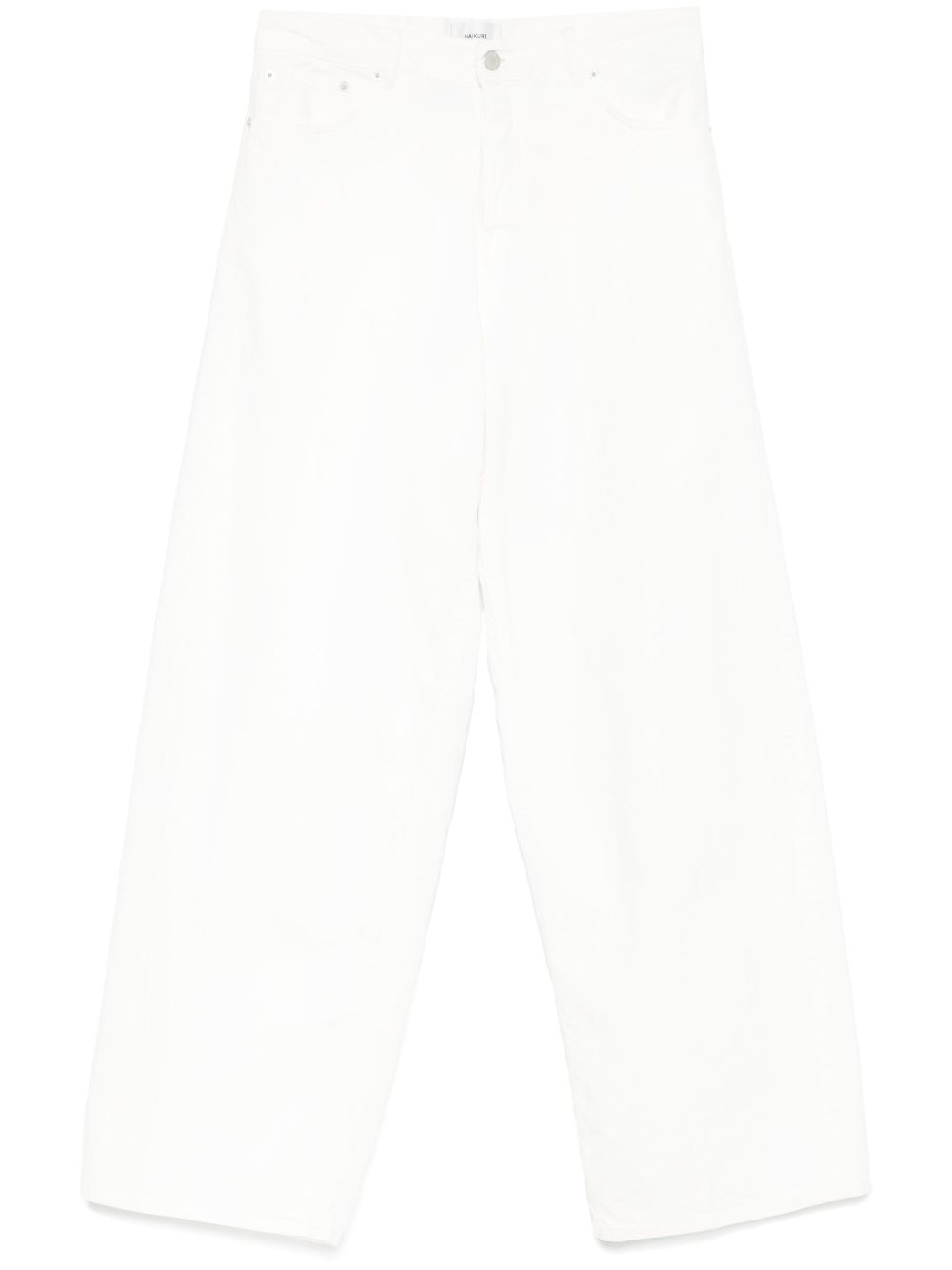 Haikure Jeans White Cotton Linen