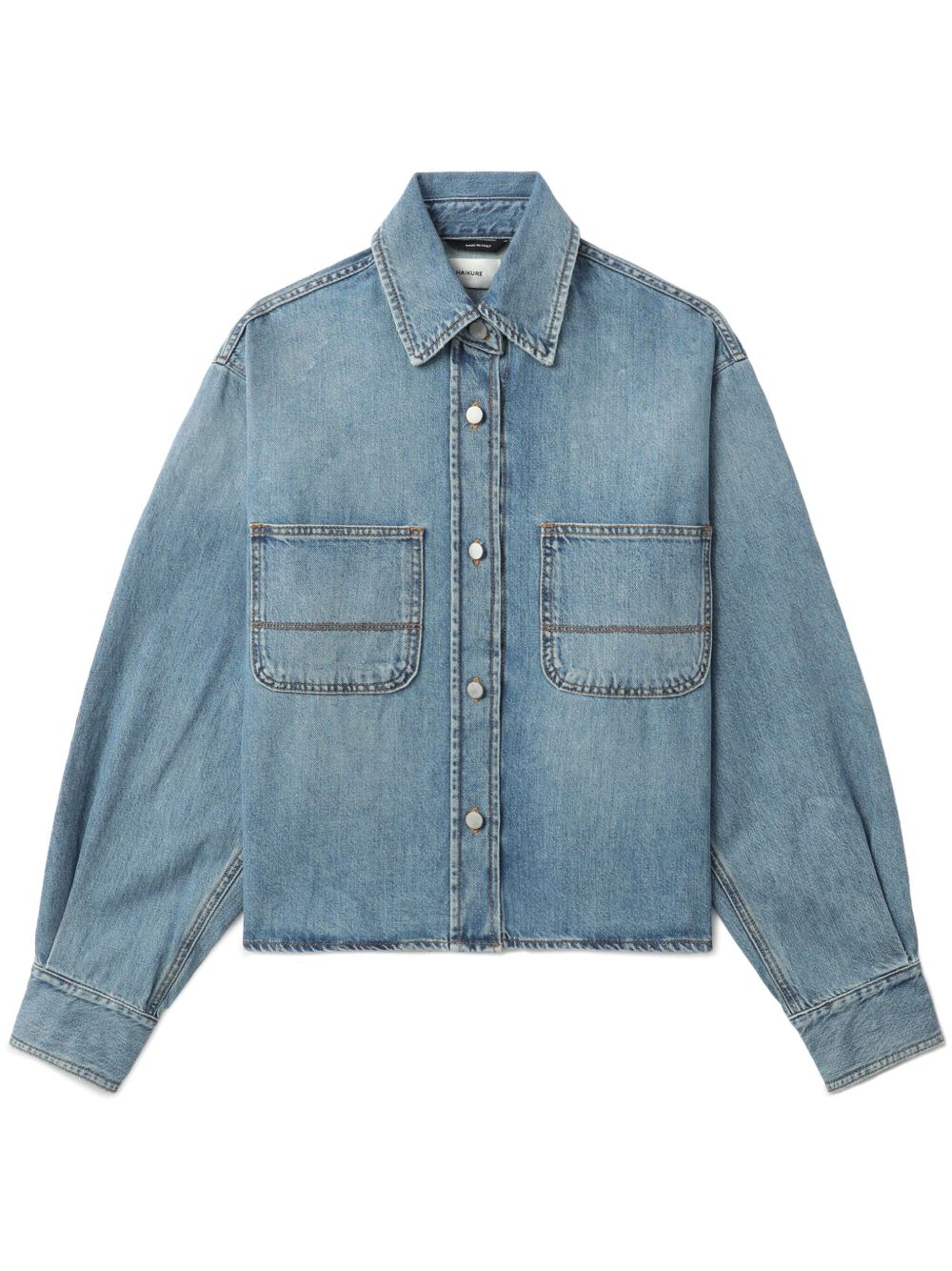 Haikure Shirts Blue Cotton