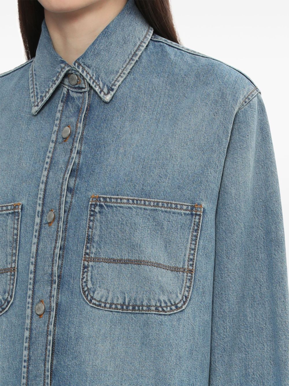 Haikure Shirts Blue Cotton