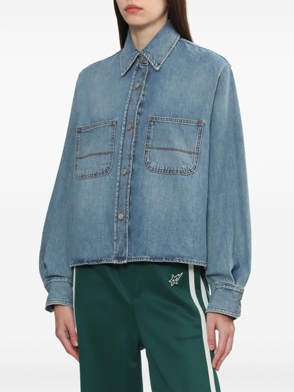Haikure Shirts Blue Cotton
