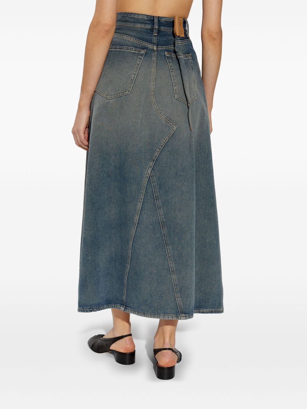 Mm6 Maison Margiela Skirts Clear Blue Cotton