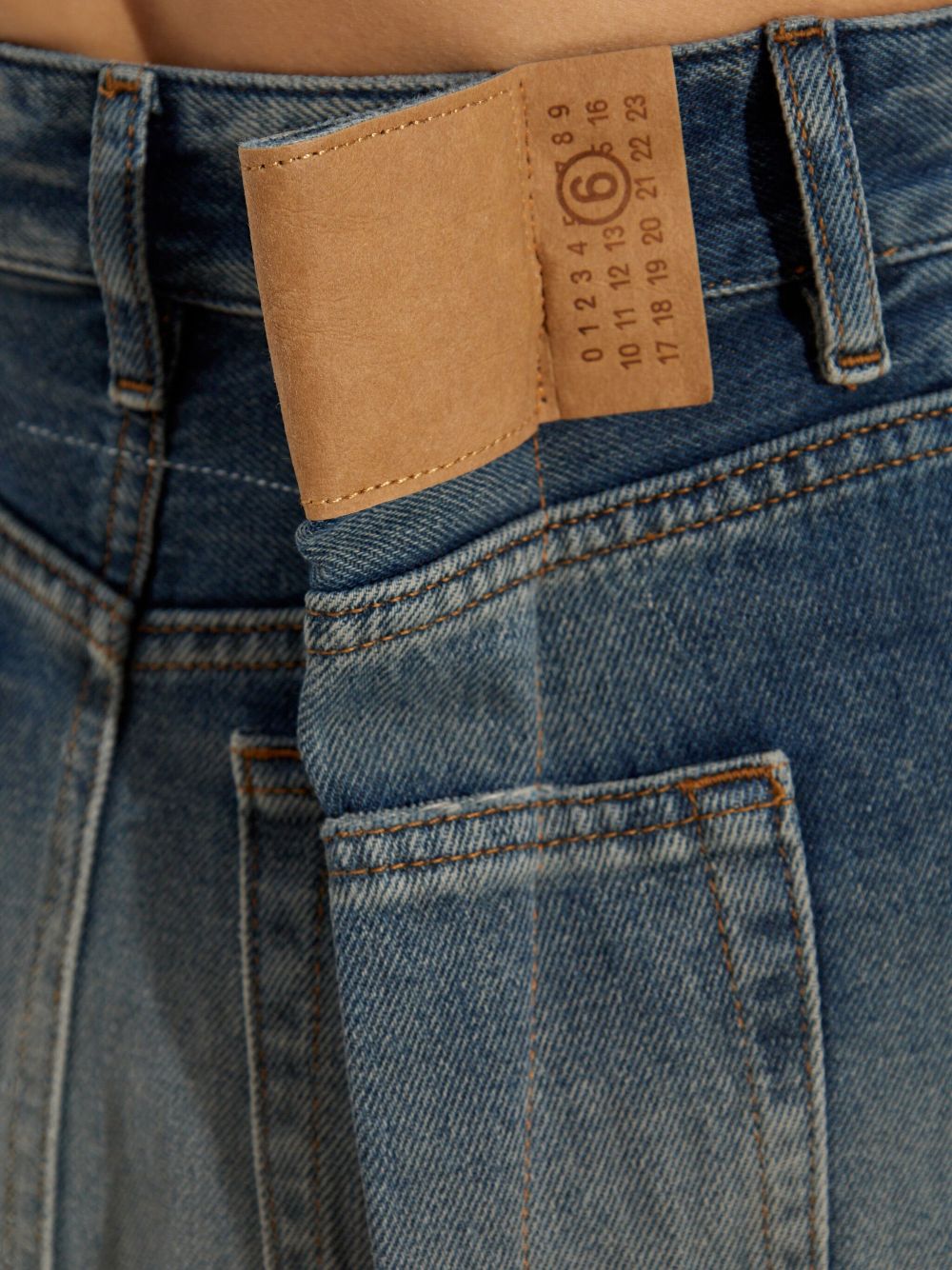 Mm6 Maison Margiela Skirts Clear Blue Cotton