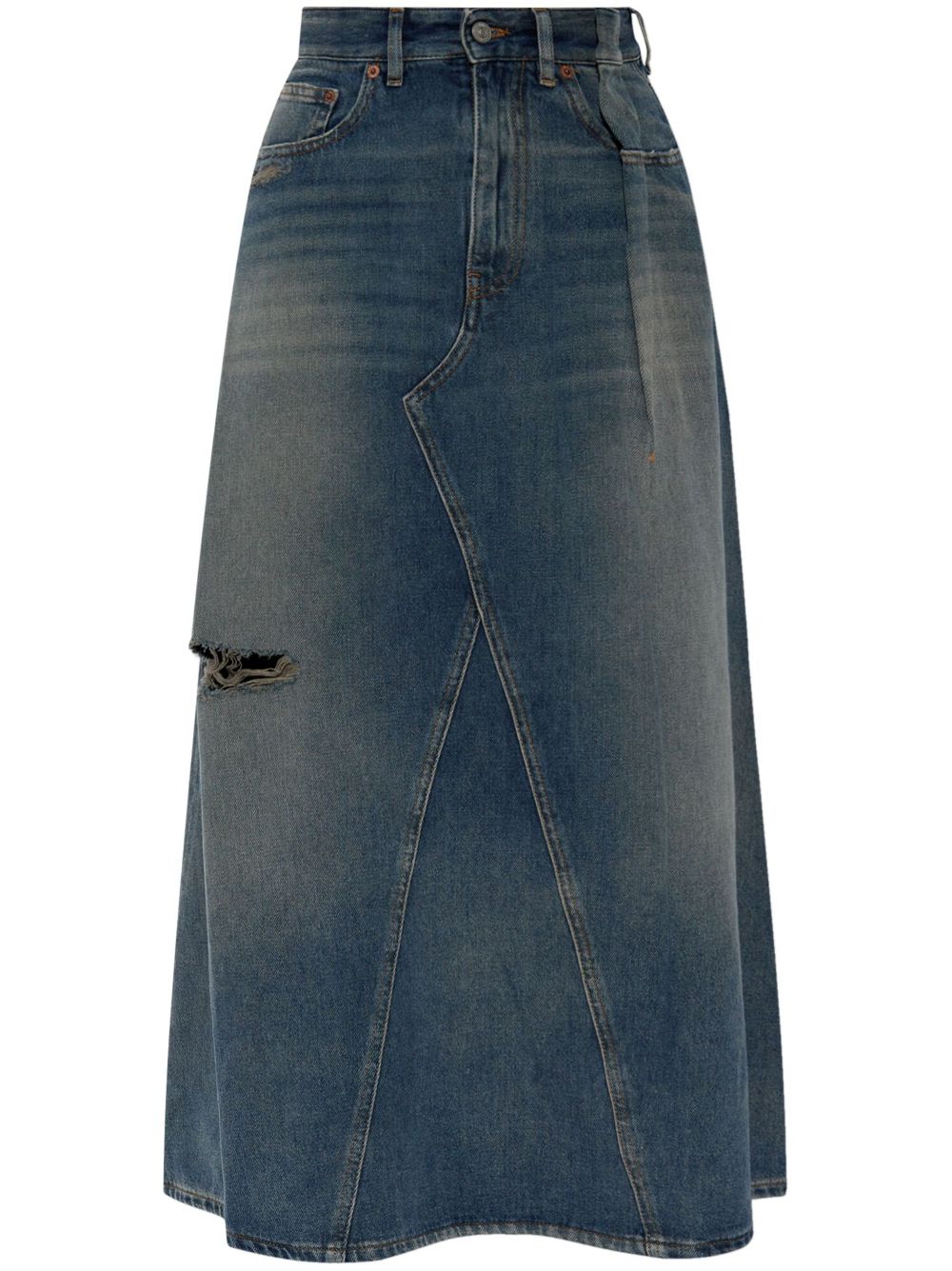 Mm6 Maison Margiela Skirts Clear Blue Cotton