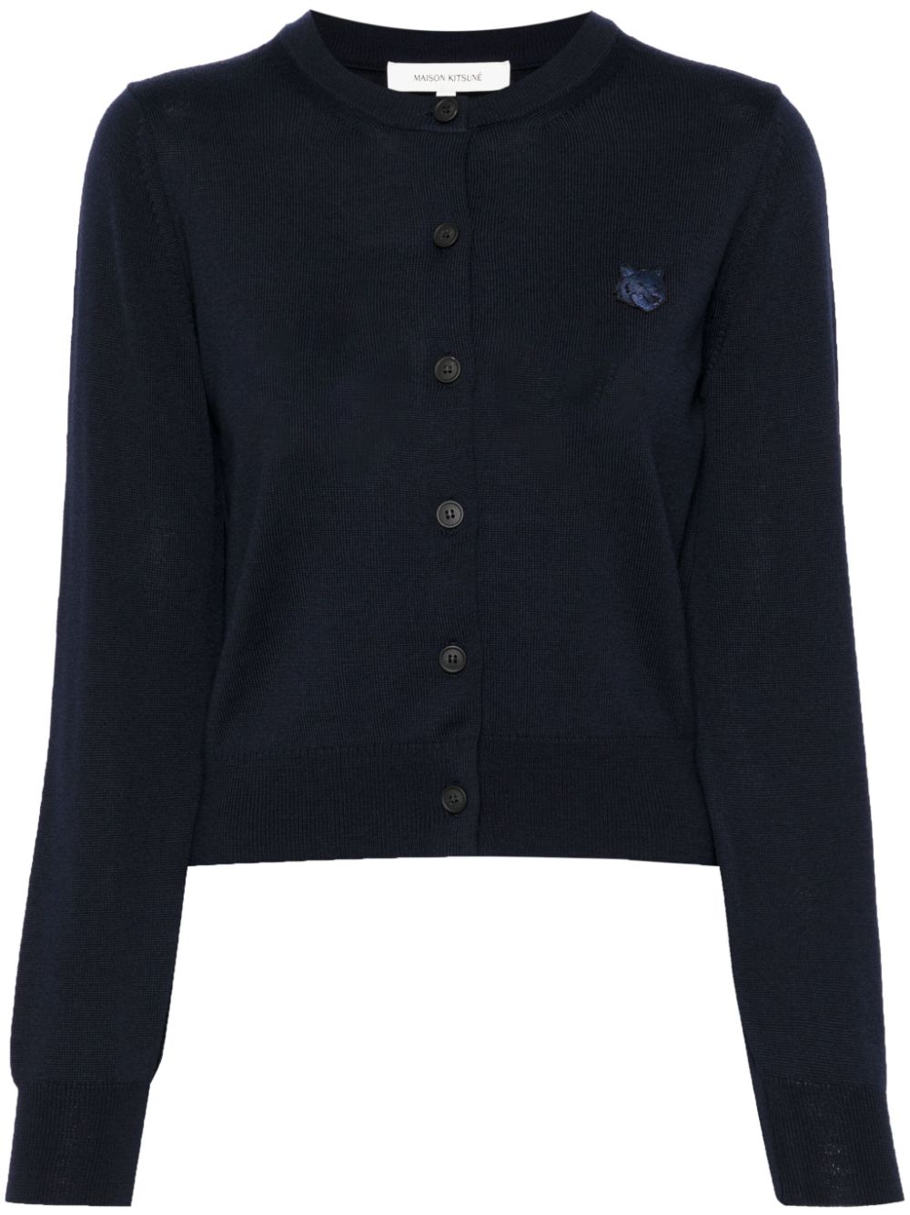 Maison Kitsune Sweaters Blue Wool
