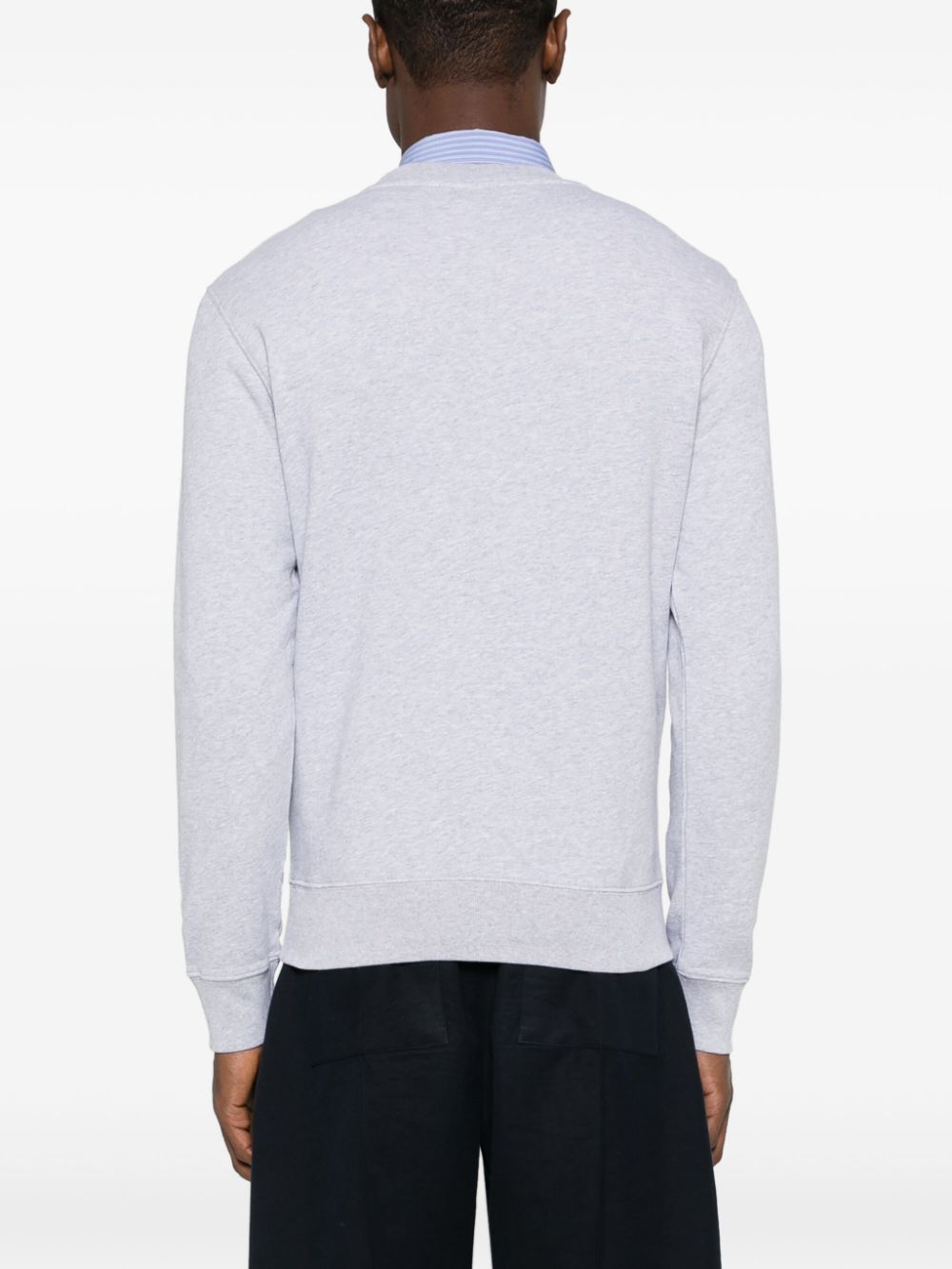 Maison Kitsune Sweaters Grey Cotton