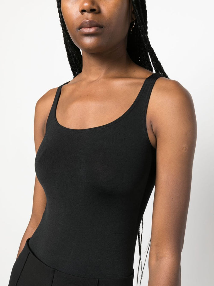 Wolford Top Black Cotton Polyamide Elastane