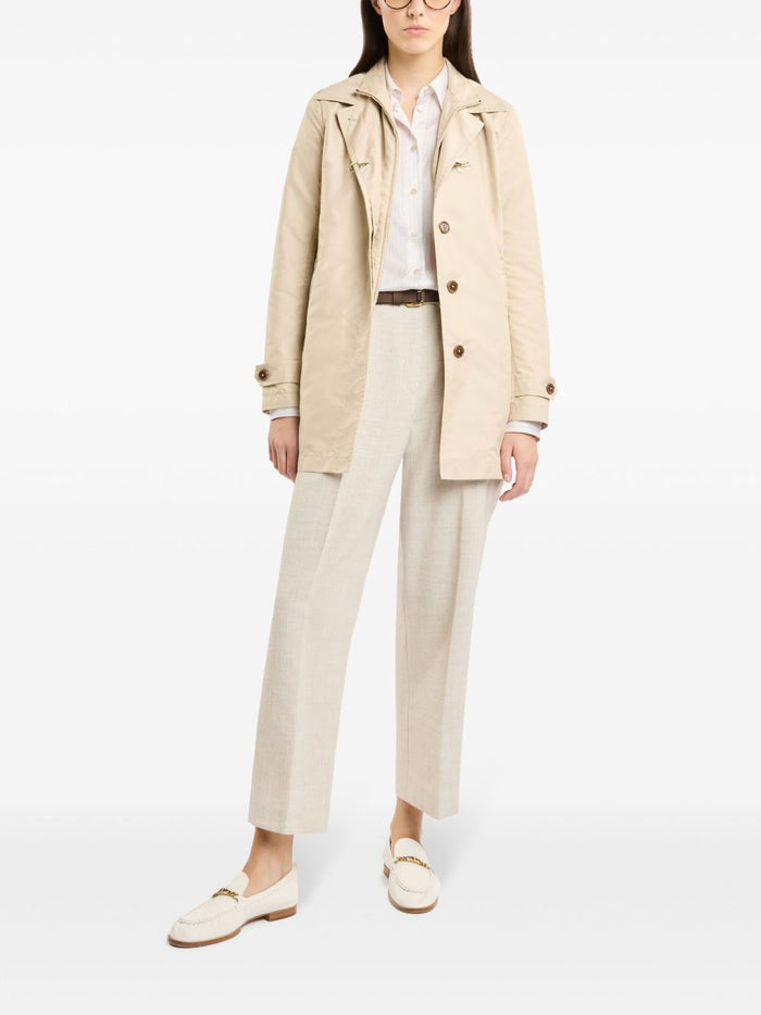 Fay Coats Beige Polyester