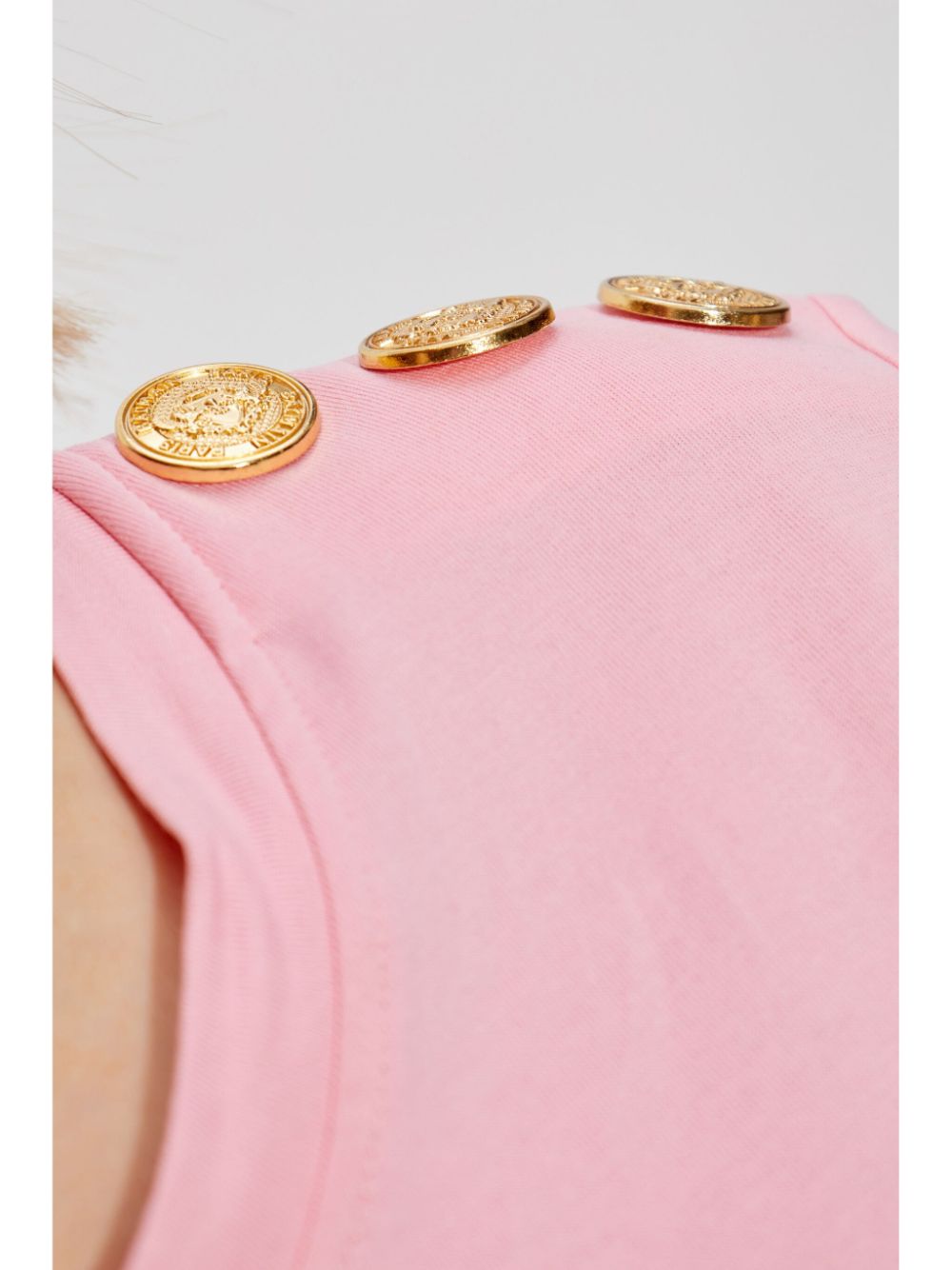 Balmain T-Shirts And Polos Pink Organic Cotton