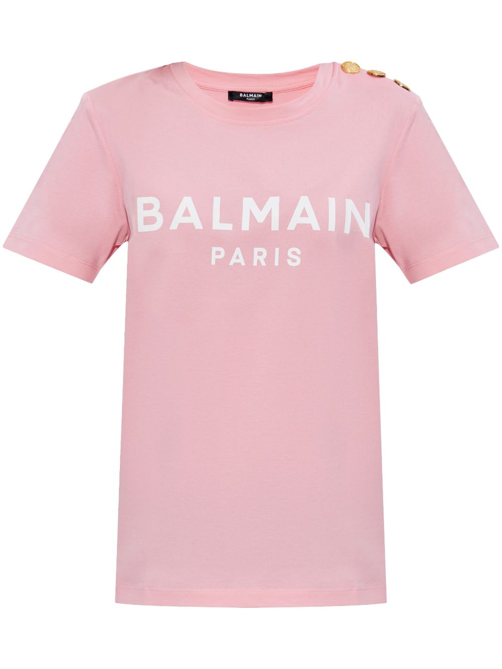 Balmain T-Shirts And Polos Pink Organic Cotton