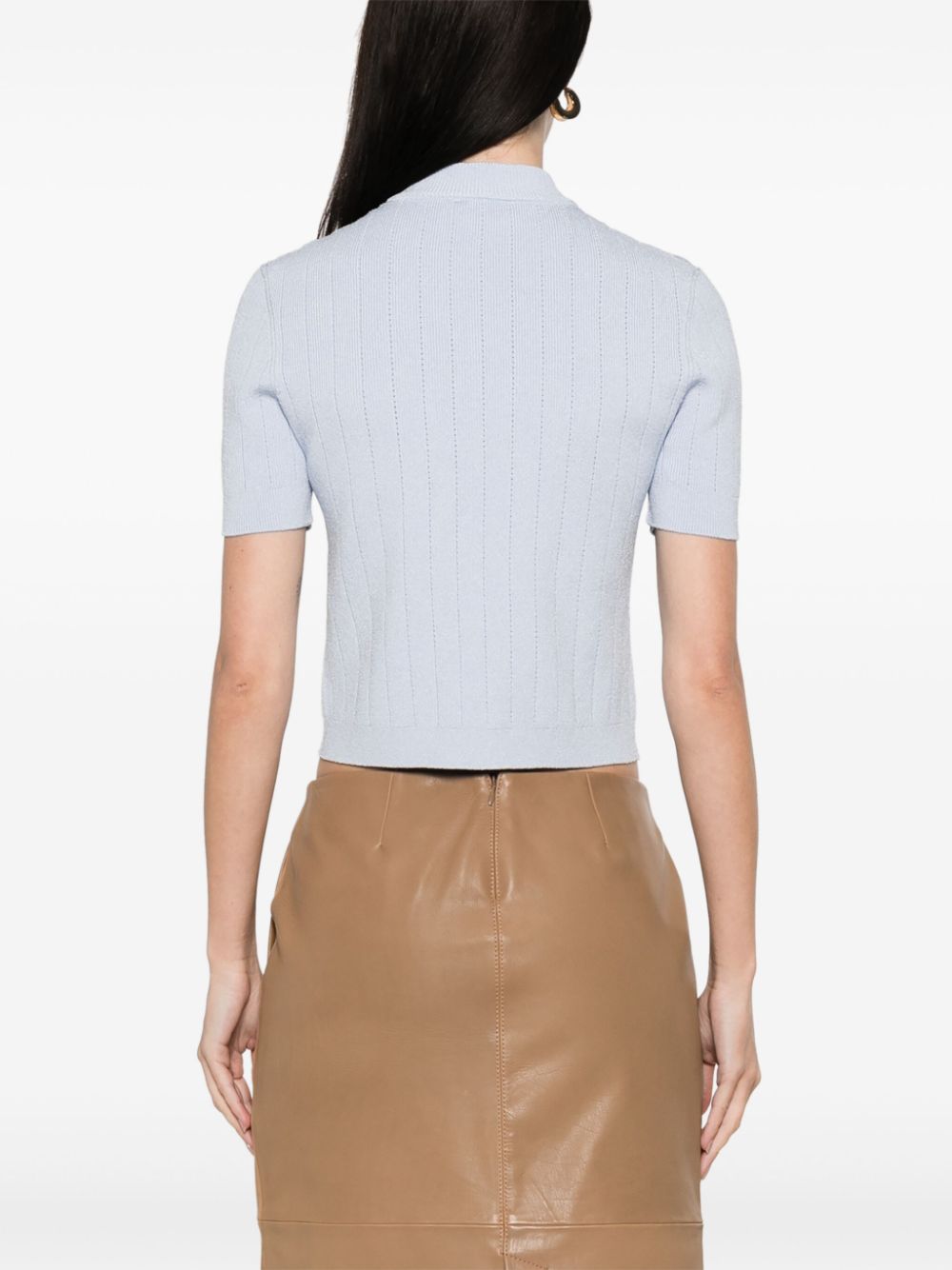 Balmain Sweaters Clear Blue Viscose