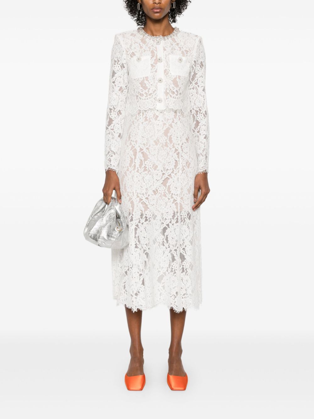 Self-Portrait Dresses White Outer: Viscose