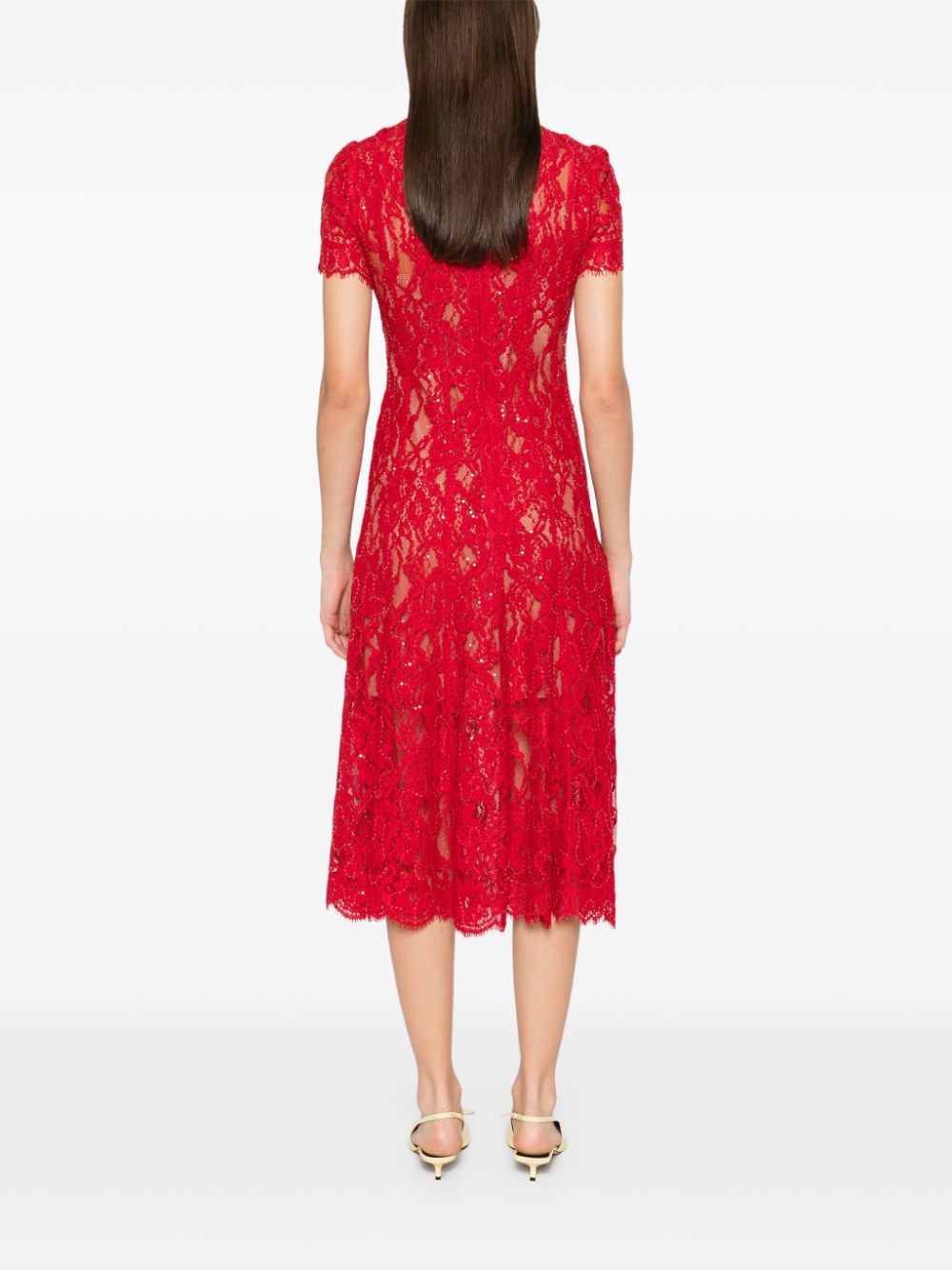 Self-Portrait Dresses Red Outer: Viscose
