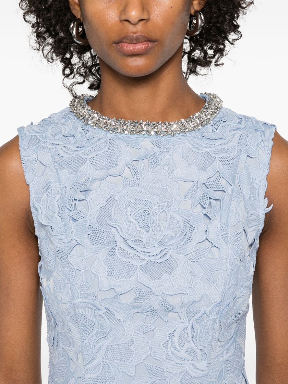 Self-Portrait Dresses Clear Blue