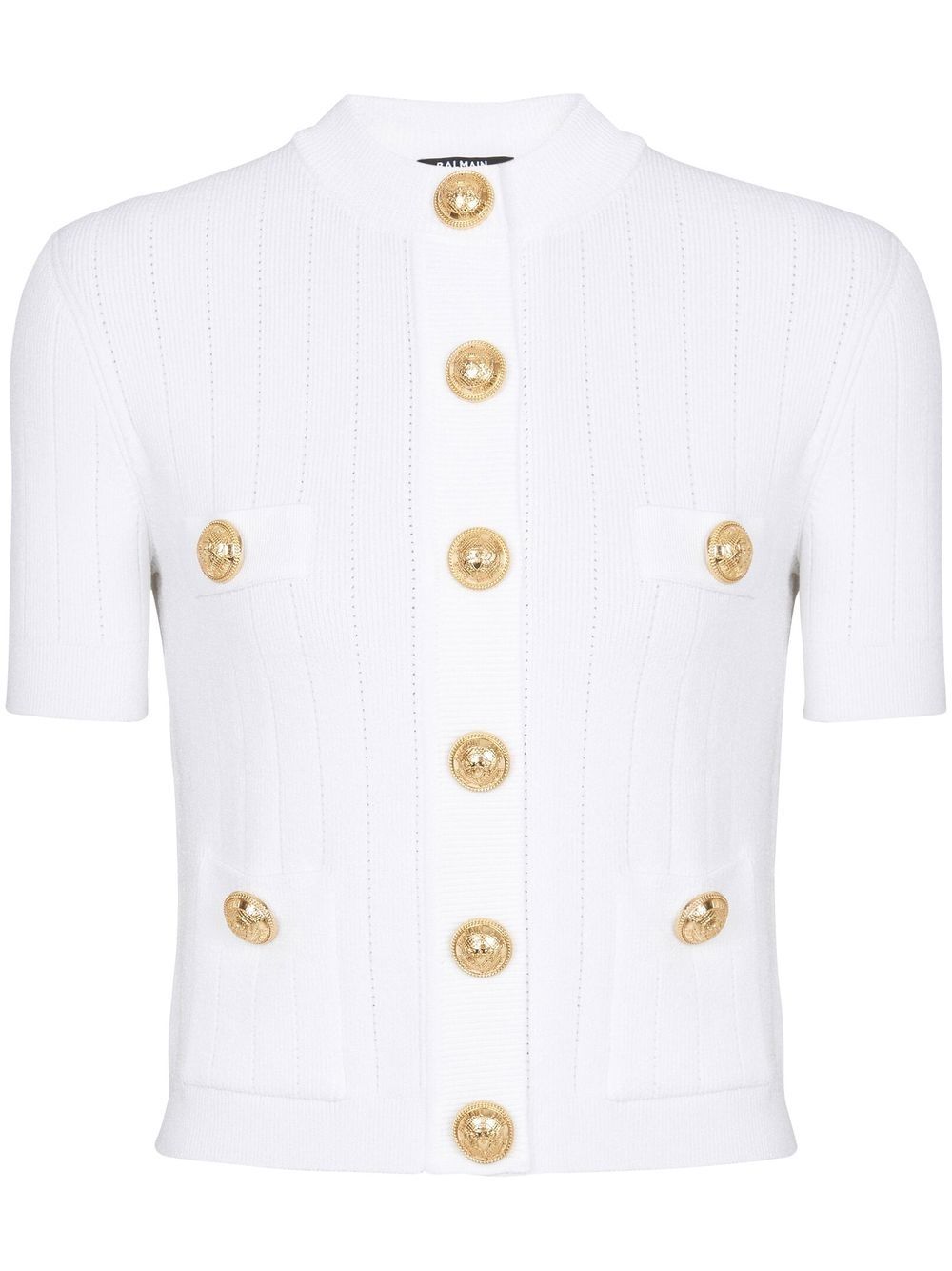 Balmain Sweaters White Viscose