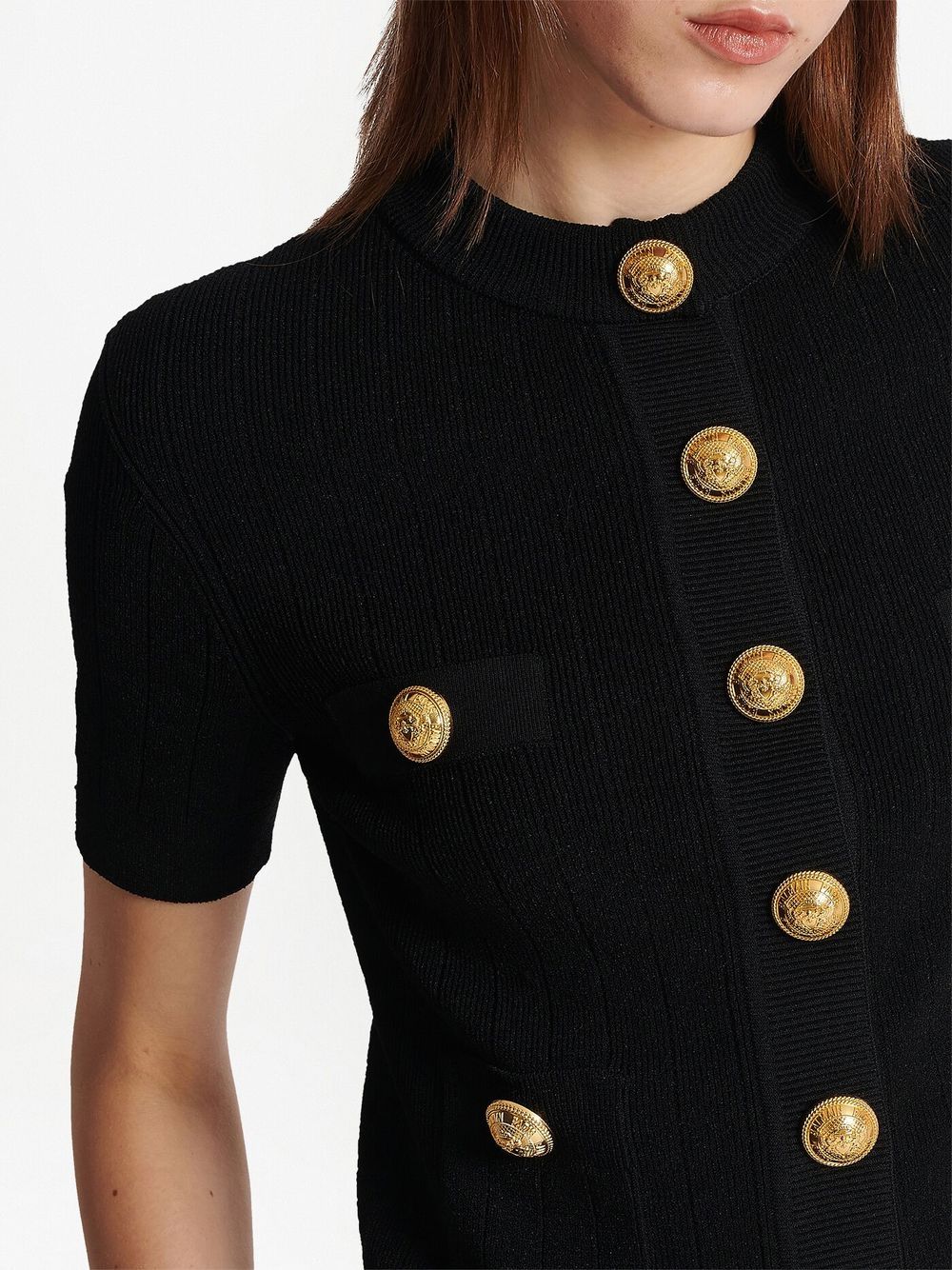 Balmain Sweaters Black Viscose
