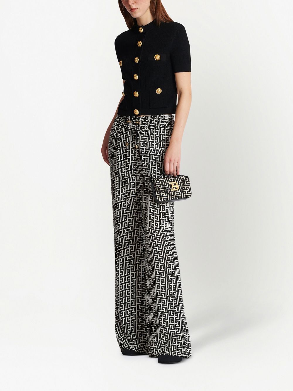 Balmain Sweaters Black Viscose