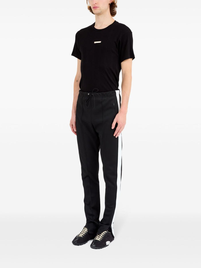 Maison Margiela Trousers Black Polyester Cotton