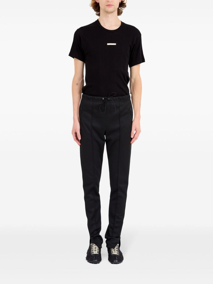 Maison Margiela Trousers Black Polyester Cotton
