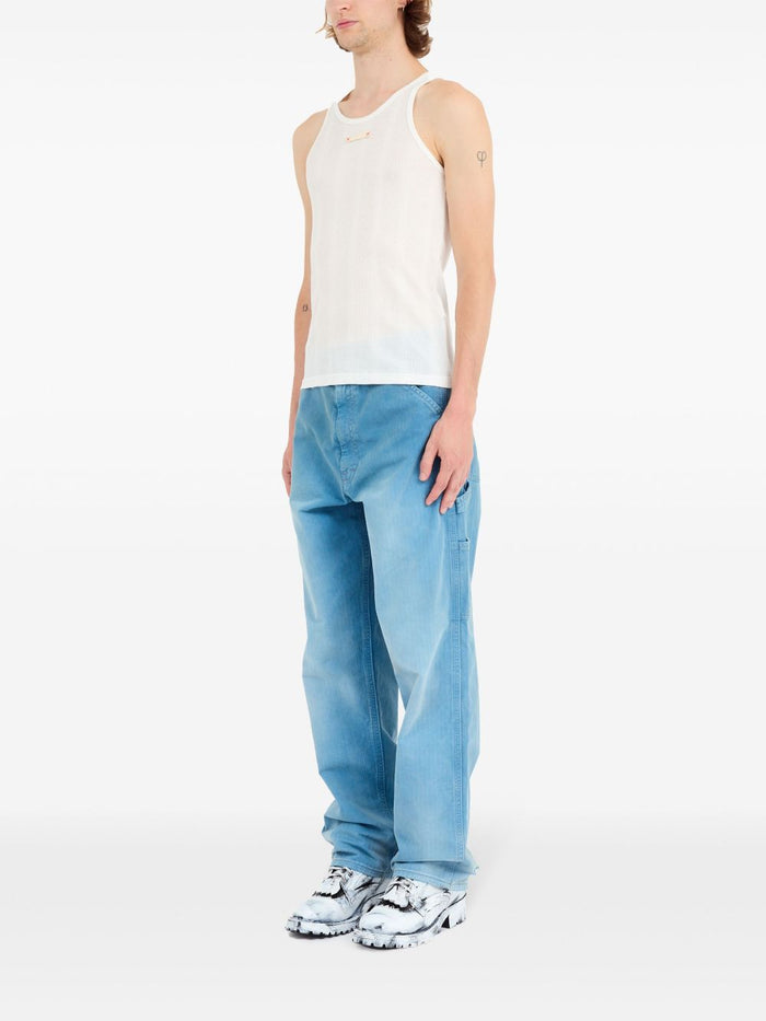 Maison Margiela Top White Cotton Lyocell